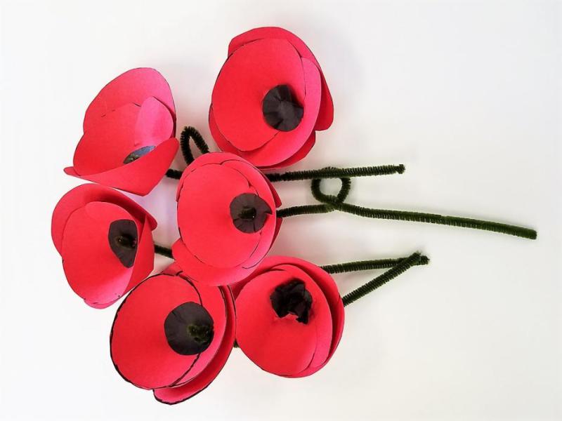Photo by Mina Stafford/Nevada State Museum. Visitors to the Nevada State Museum May 25 can make paper poppies.
