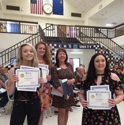 Five CHS students and 1 grad each were awarded a $2,000 scholarship from Greater Nevada Credit Union.