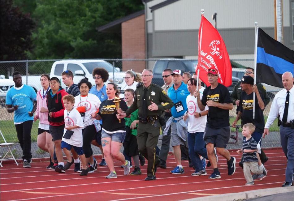 The celebrated Carl Cox Memorial Law Enforcement Torch Run ended in Reno after passing through Carson City on Friday.