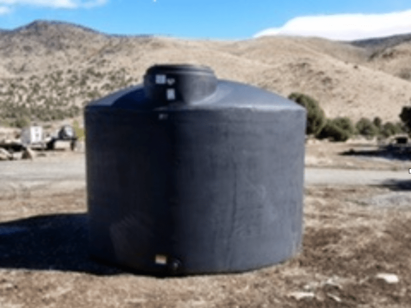 The Norwesco 2,500 gallon water storage tank was stolen May 29 from a residence.