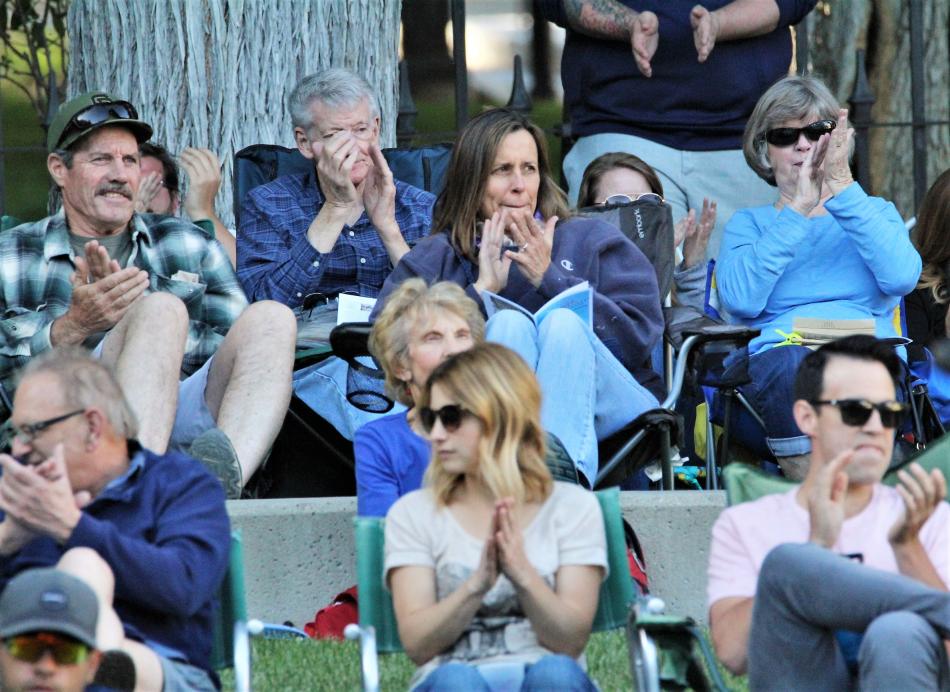 The audience applauds a performance of the Carson City Symphony Sunday.