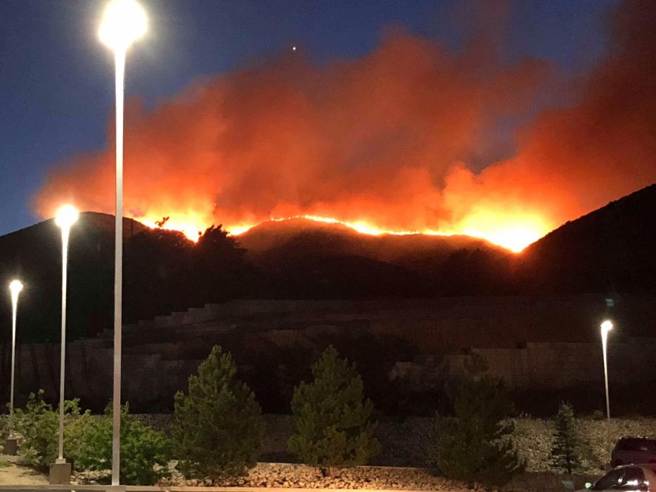 This photo was taken Tuesday night in the parking lot of Casino Fandango. Photo by Court Cardinal.