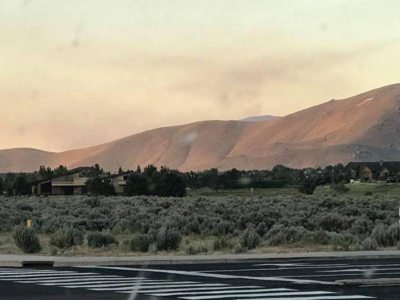 Winds calmed down overnight allowing for the fire to settle. U.S. Forest Service photo