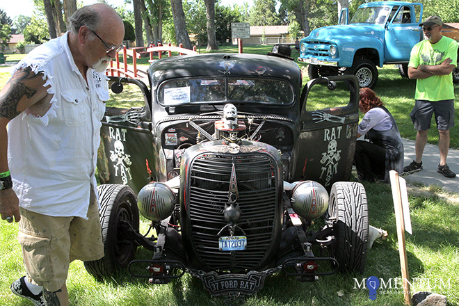 Brian Hanson of Minden displays his 1937 Ford truck at last year’s Rockabilly Riot. Lance Iversen, Nevada Momentum