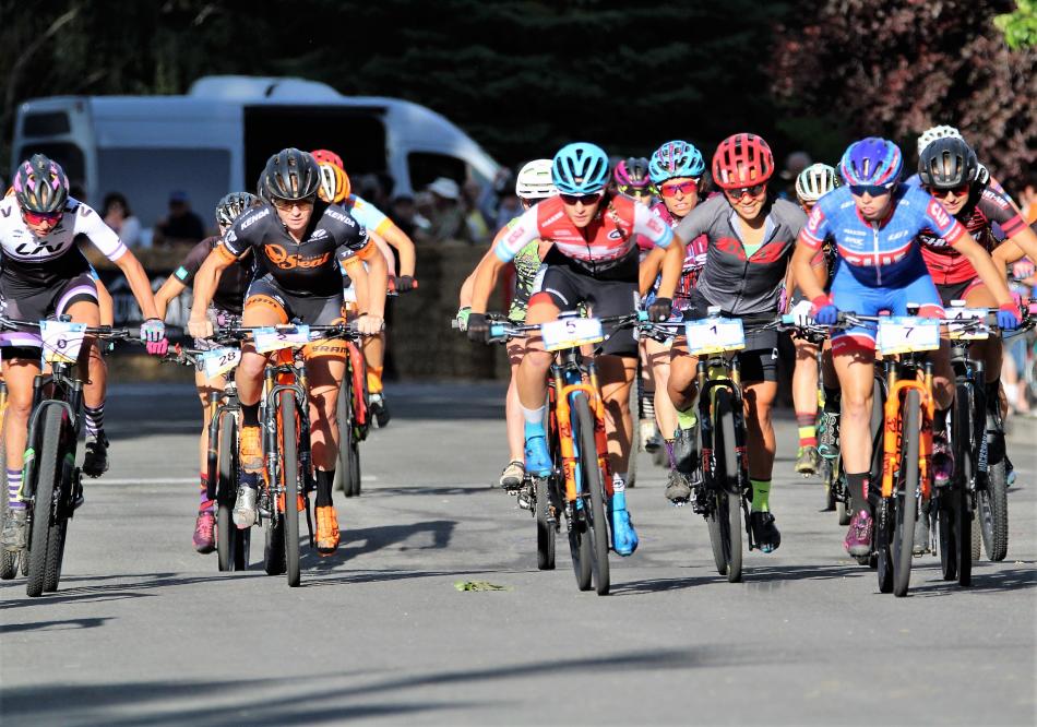 The Women's Fat Tire Criterium takes off along Second Street.