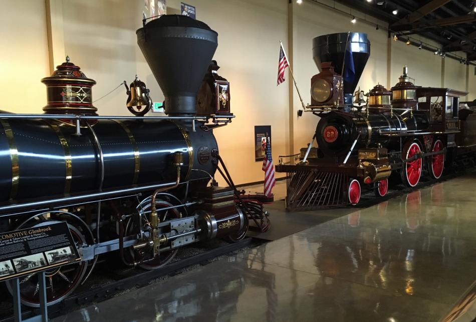 The historic 1875 steam locomotives Glenbrook and Inyo will be out and making demonstration runs.