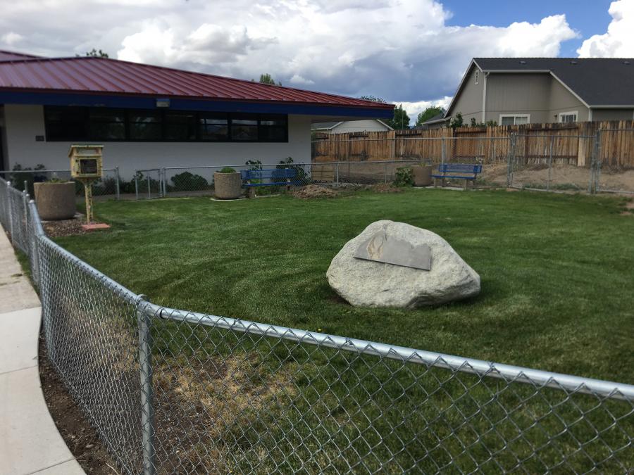 Location of future Gardnerville Elementary School learning garden