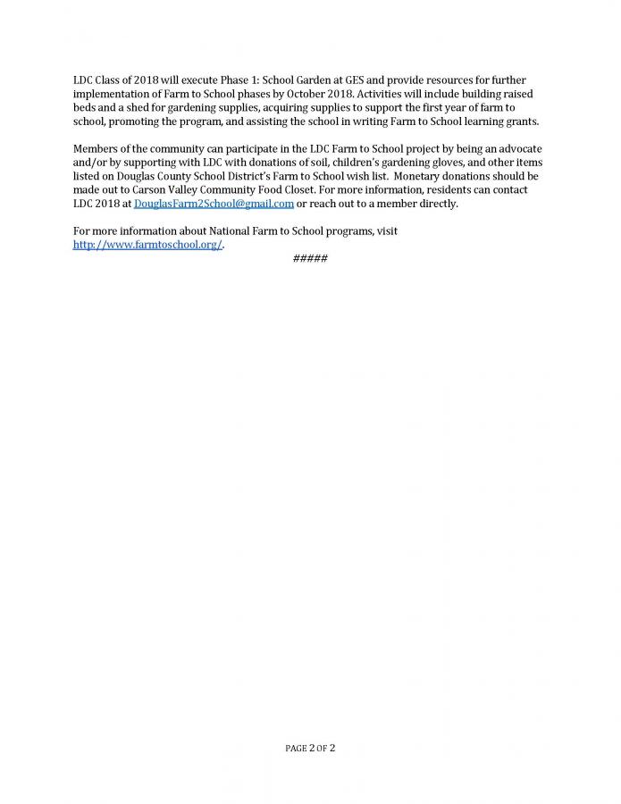 LDC 2018 Press Release, Page 2