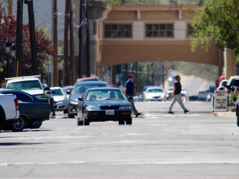 Photo by Brett Fisher. Curry Street in downtown Carson City.