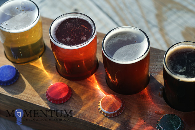 The brewery promotes “the most unique and diverse rail in Carson City. Photo: Cathleen Allison, Nevada Momentum