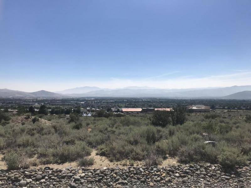 A layer of haze drifts over north Carson City near the WNC observatory. Photo by Kelsey Penrose
