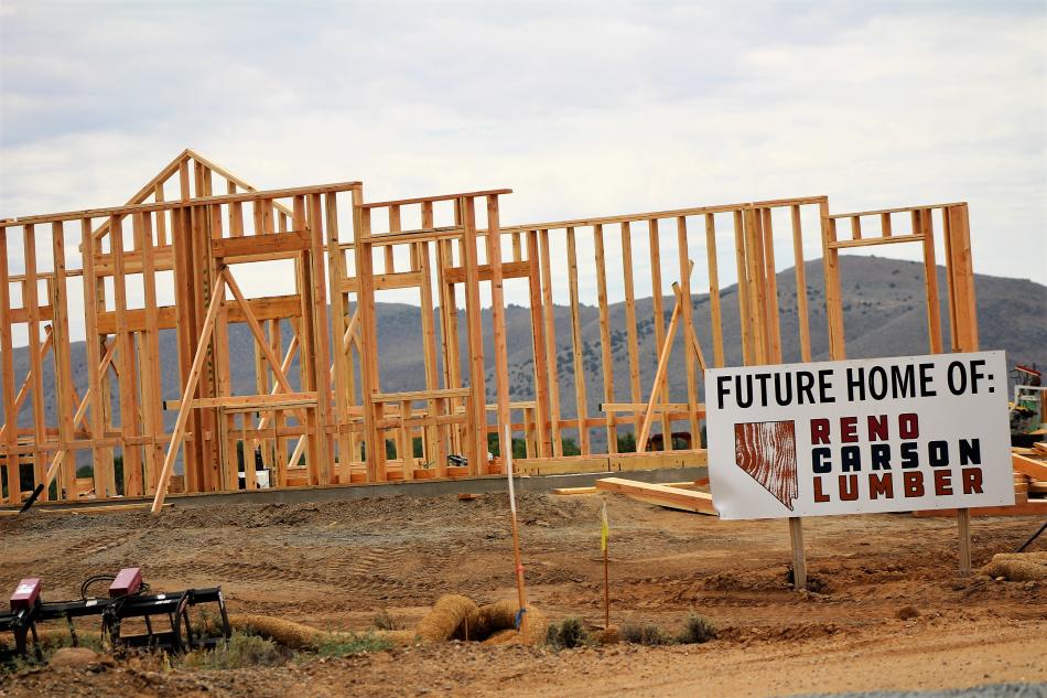 Photo by Brett Fisher. Construction of a 2,000 retail facility at 3691 Arrowhead Drive.