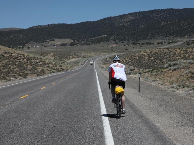 The designation makes Nevada the tipping-point 26th state in the union with a national bike route. NDOT photo