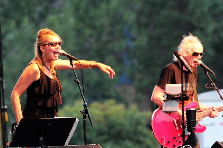 Carolyn Dolan and Big Red opened Saturday night's Levitt AMP concert.
