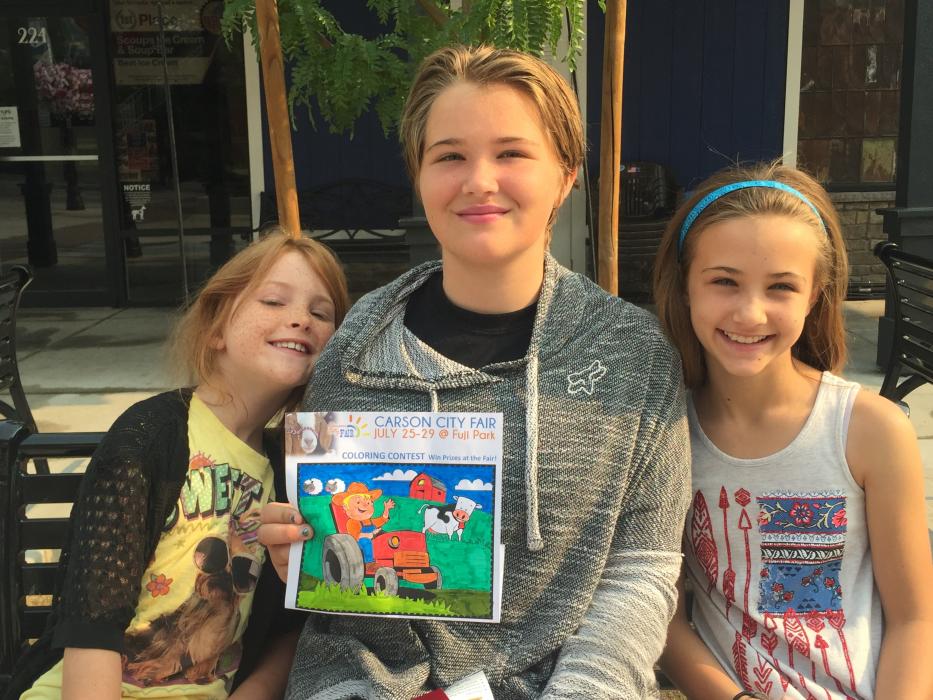 Second place went to 11-year-old Neva, with sisters Rene and Vivi.