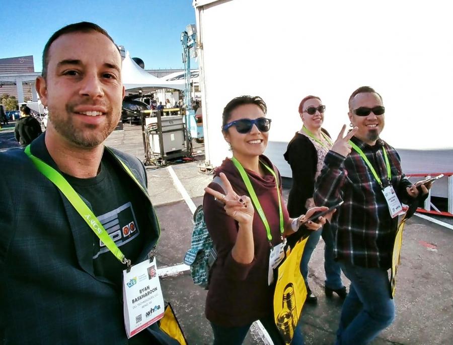 DLL Technologies team at CES (Consumer Technology Association) trade show.