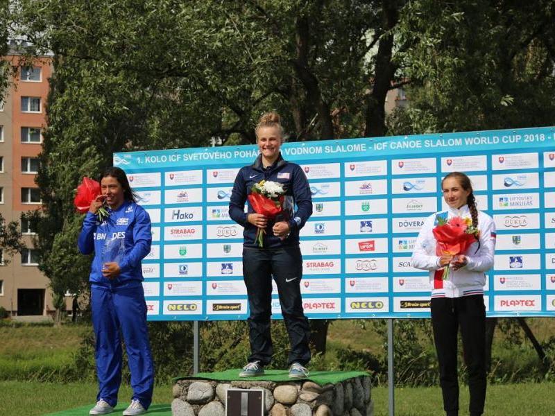 Sage Donnelly, ICF World Cup 1, Extreme Slalom Podium