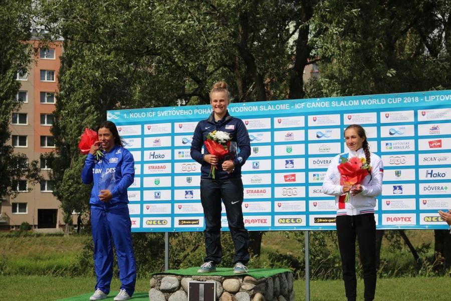 Sage Donnelly, ICF World Cup 1, Extreme Slalom Podium