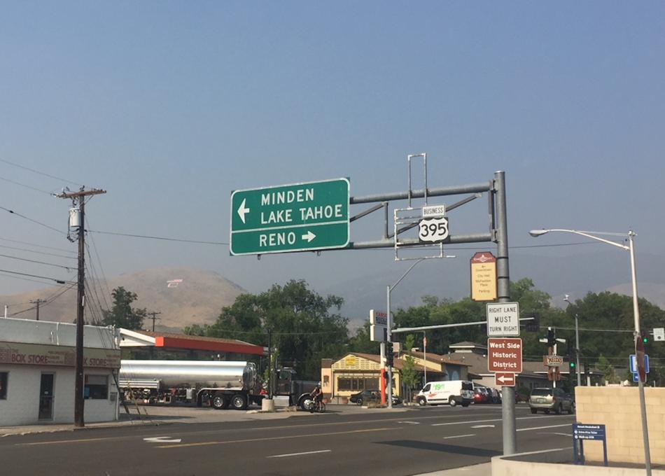 The air quality around Carson City was in the