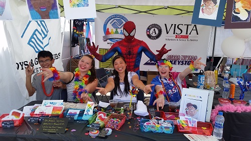 Boys & Girls Clubs of Western Nevada Keystone Club members selling homemade items at Sassabration earlier this month.