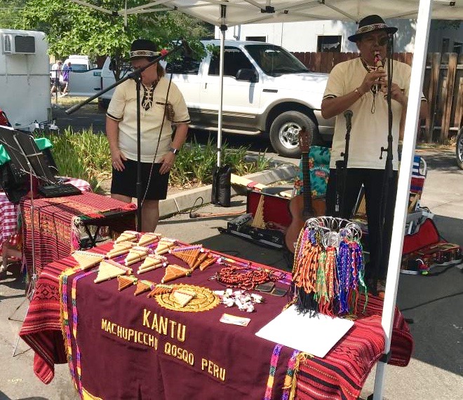 Peruvian duo Kantu Inka plays as a part of Jazz and Beyond: Music in the Market.