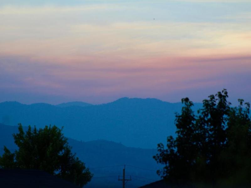 Photos by Brett Fisher. Smoke can be seen to the north-northwest of Carson City Saturday night.