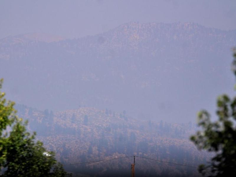 Photo by Brett Fisher. Looking north-northwest from Carson City Sunday morning.
