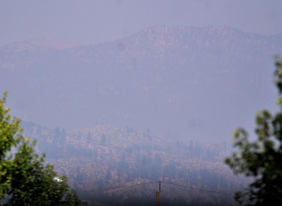Photo by Brett Fisher. Looking north-northwest from Carson City Sunday morning.