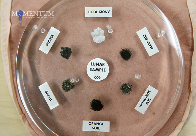Lunar rock and meteorite samples were featured at Carson City Library, NASA event. Cathleen Allison, Nevada Momentum