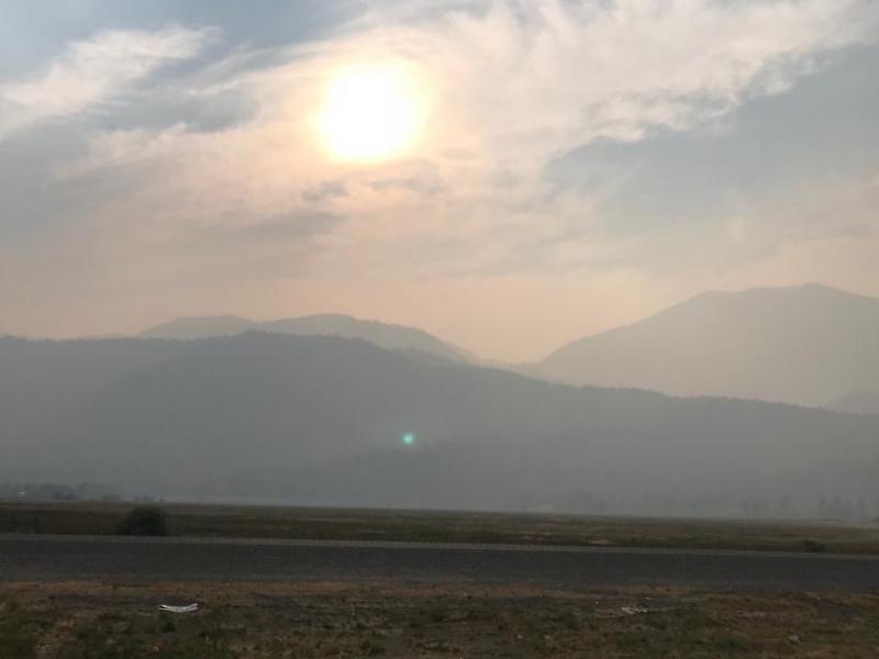 A mixture of haze and sun late Friday afternoon through Carson City.  Photo by Kelsey Penrose