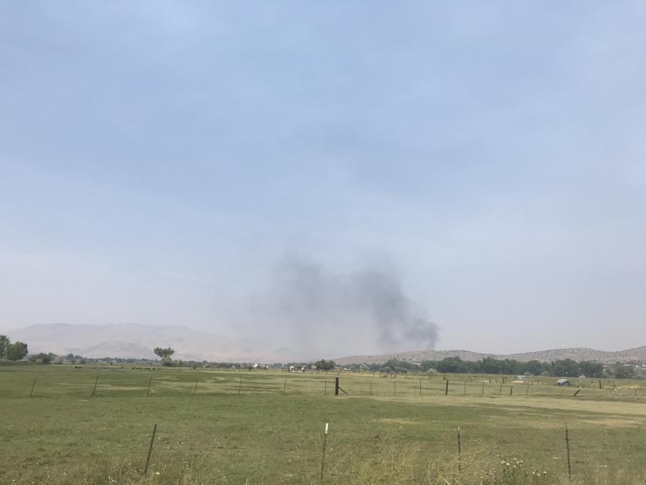 Within a few minutes the black smoke could be visible throughout town.