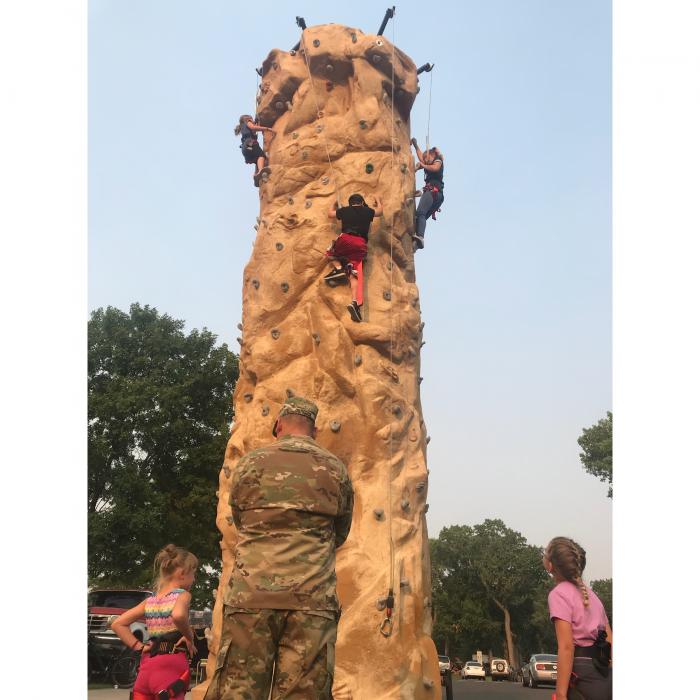 Expert climbers showed military members how it's done.