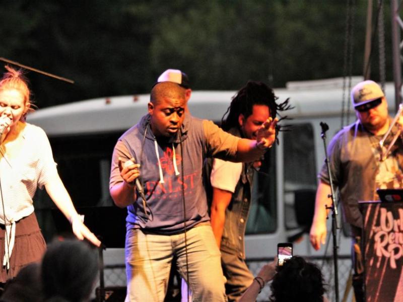 Photos by Brett Fisher. Urban Renewal Project performs Saturday night at the BAC.
