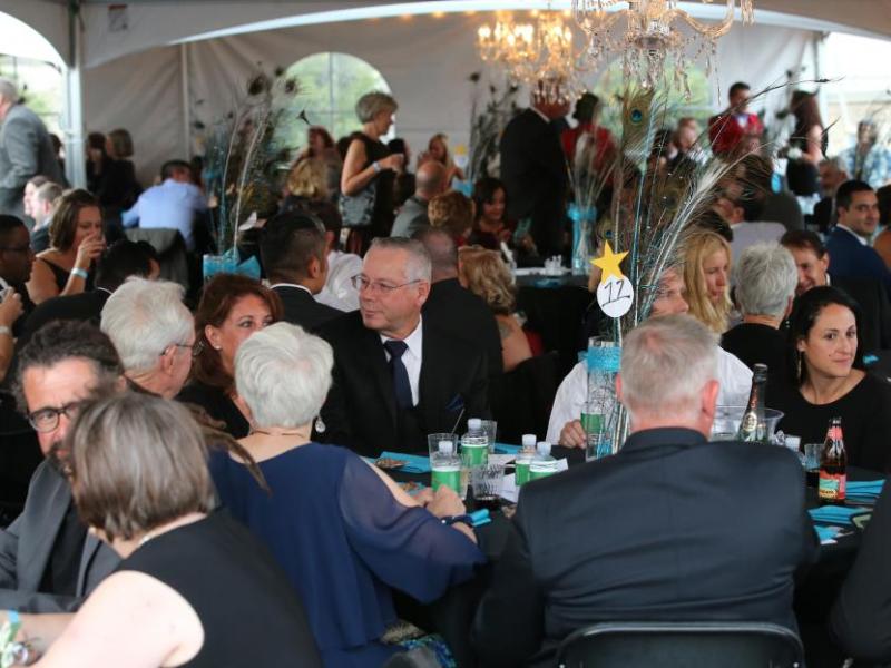 Guests enjoy the Western Nevada College Foundation’s Reach for the Stars Gala at Jack C. Davis Observatory in Carson City on Sat