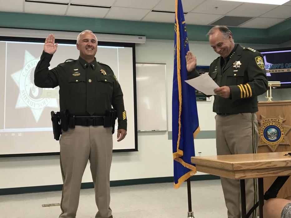 Sergeant James Primka was promoted to the position of Lieutenant.