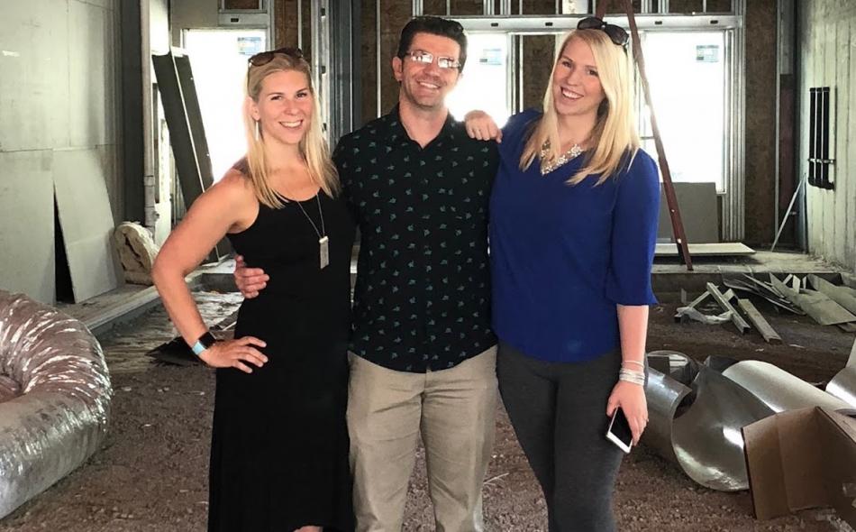 Squeeze In owners at the Curry Street location under construction are Shila and Chad Morris and Kay Salerno.