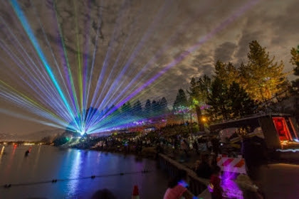 Labor Day Lasers at Lakeview returns for its second year. Photo by Brian Walker Photography, Lake Tahoe Visitors Authority