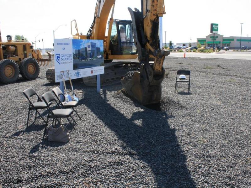 CFO Joyce Whitney Silva breaks ground on its new branch in Fernley. Shaheen Beauchamp Builders is the general contractor.