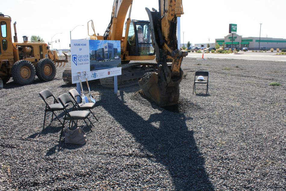 CFO Joyce Whitney Silva breaks ground on its new branch in Fernley. Shaheen Beauchamp Builders is the general contractor.