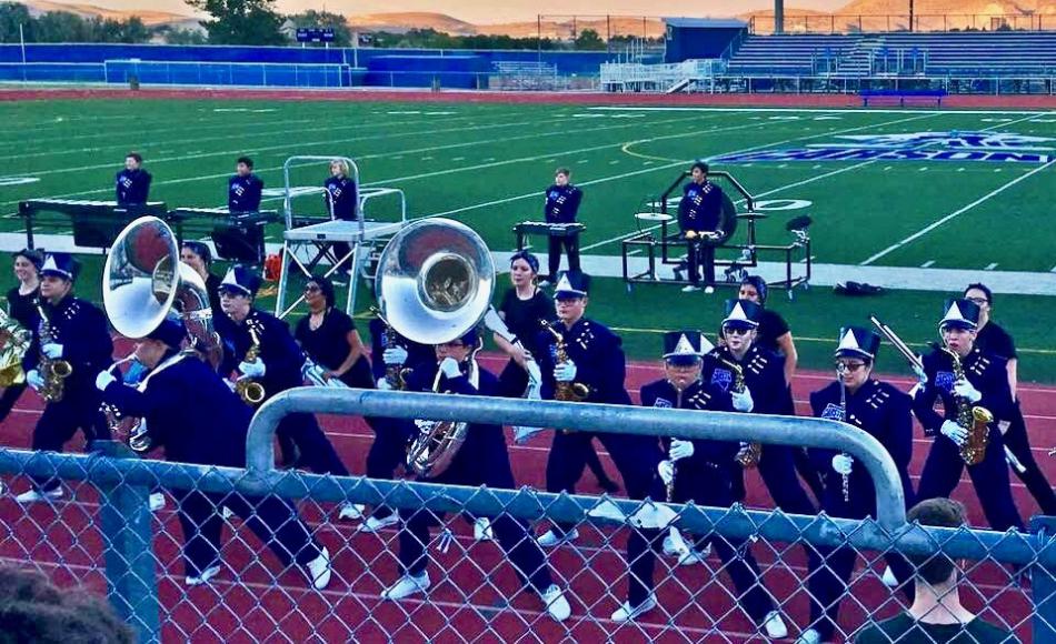CHS Blue Thunder Band performing. Photo by Paula Doty.