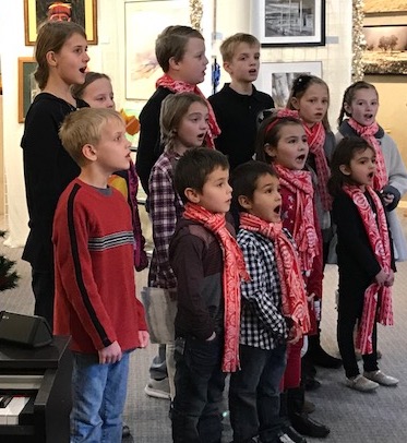 Joyful Noise Carson Children’s Choir in performance at the Nevada Artists Association Gallery last year.