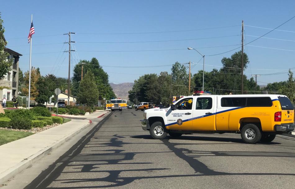 The fire at the East Long Street retirement community was quickly extinguished. Photo by Kelsey Penrose