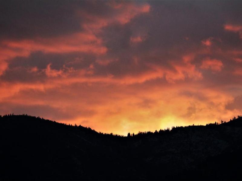 Photos by Brett Fisher. Sunset over the Carson Range Friday, Aug. 31.