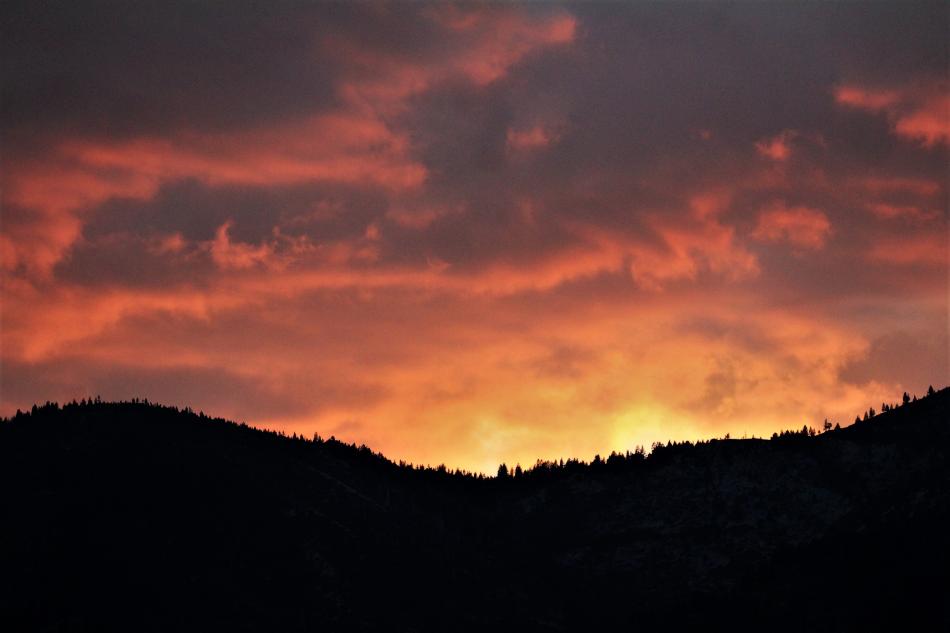 Photos by Brett Fisher. Sunset over the Carson Range Friday, Aug. 31.