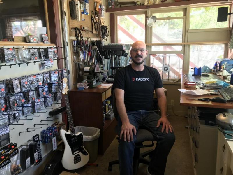 Vincent Gates is the owner of Play Your Own Music, located on E. John Street