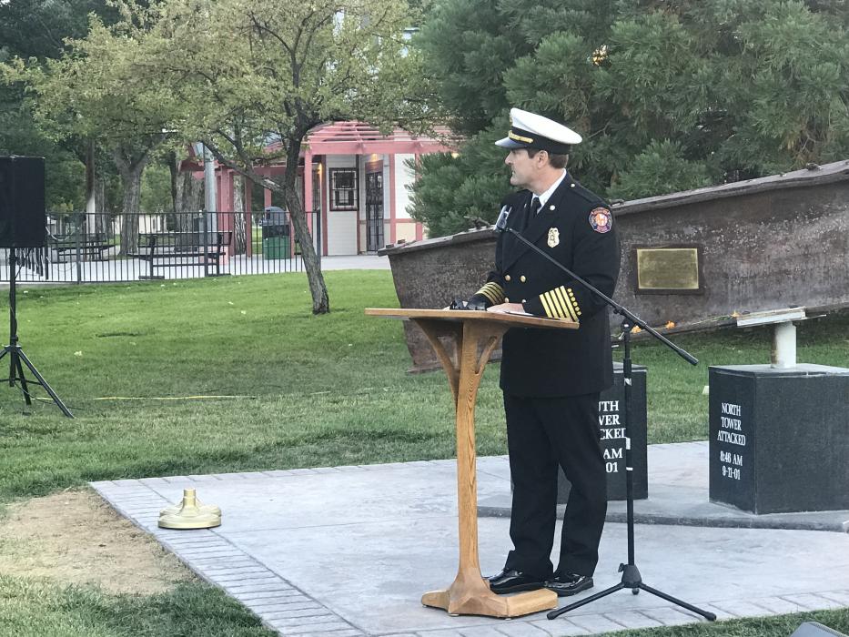 Carson City Fire Chief Sean Slamon asks people to 'pay kindness forward.'