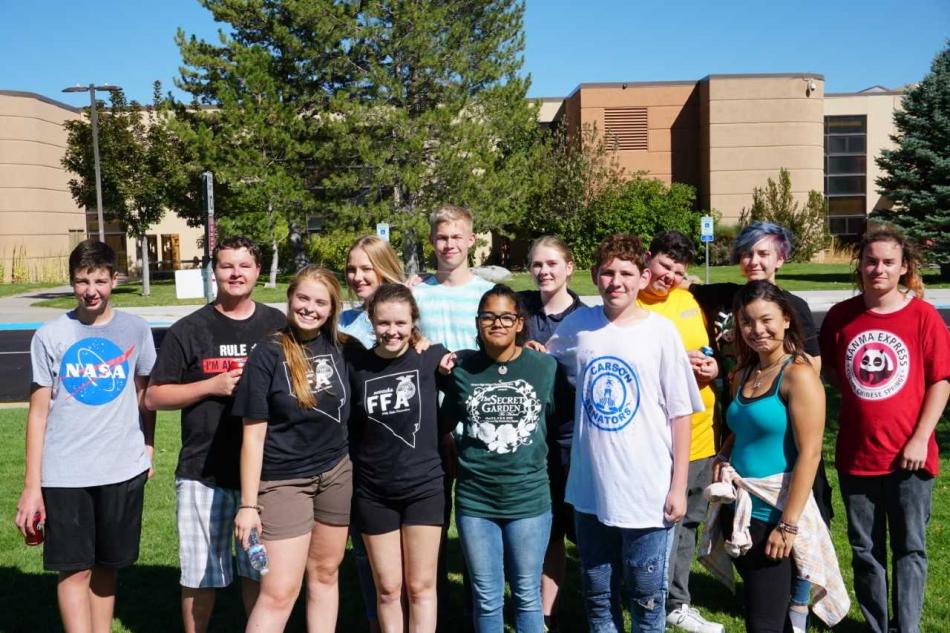 CHS Future Farmers of America chapter having fun with one another and playing games with up and coming new members.