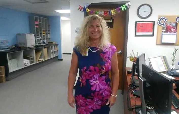 CHS nurse Sheila Story participating in the Dress for Success competition.