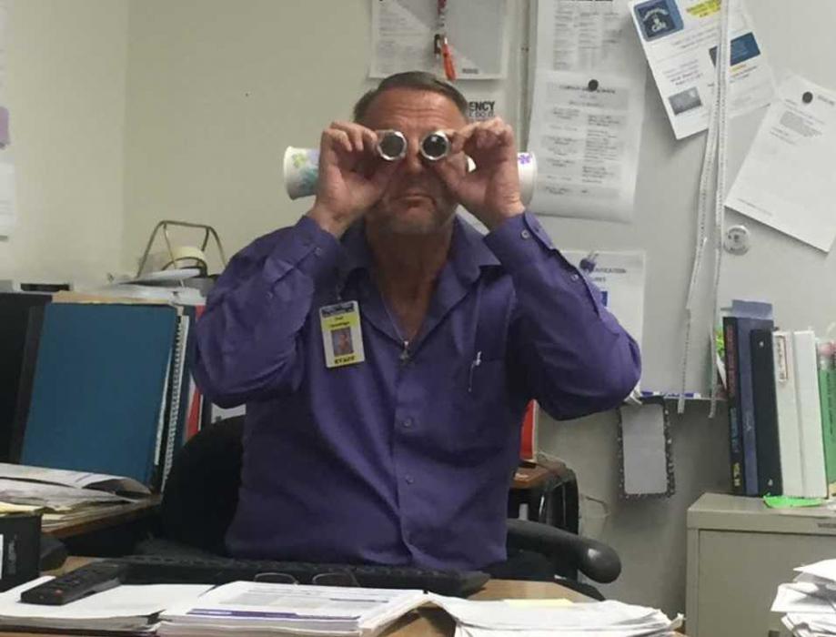 CHS teacher Tod Jenning competing in the Dress for Success challenge Sept. 13.