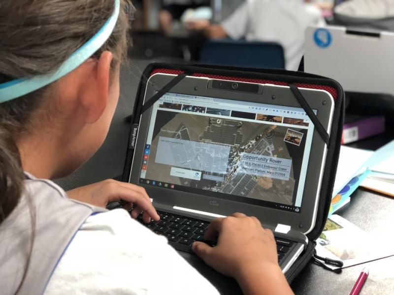 CMS students were able to beam support through digital communications or postcards.